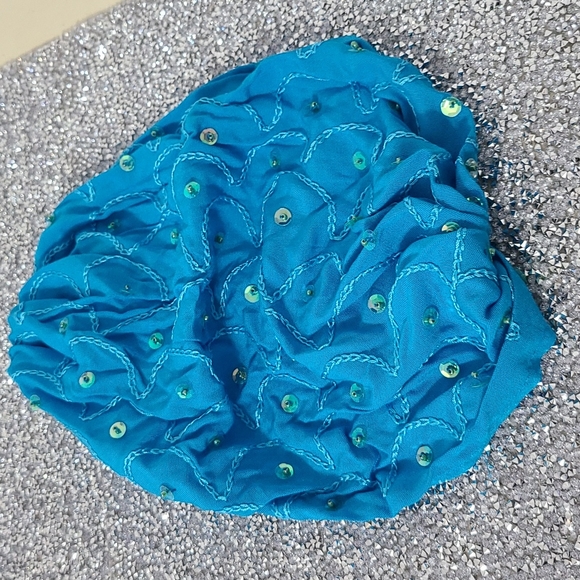 Island Planet elastic embroidered w/sequins Head Band NWT - Picture 3 of 6
